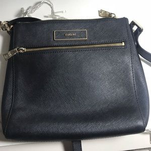 DKNY leather cross body mid size bag